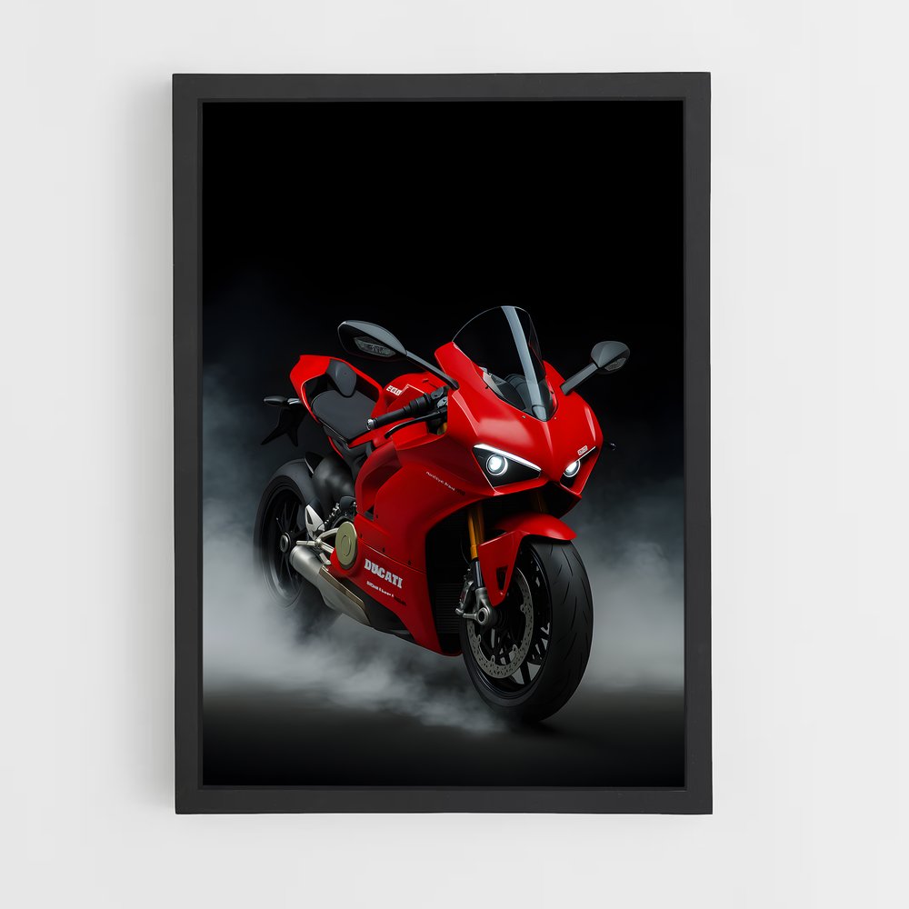 Poster moto Panigale v raffiné – affiche Ducati (vue 2)